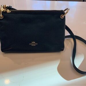 Coach Black Leather Crossbody Bag